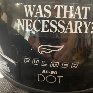FULMER AF-80 DOT Black Motorcycle Helmet Size XS